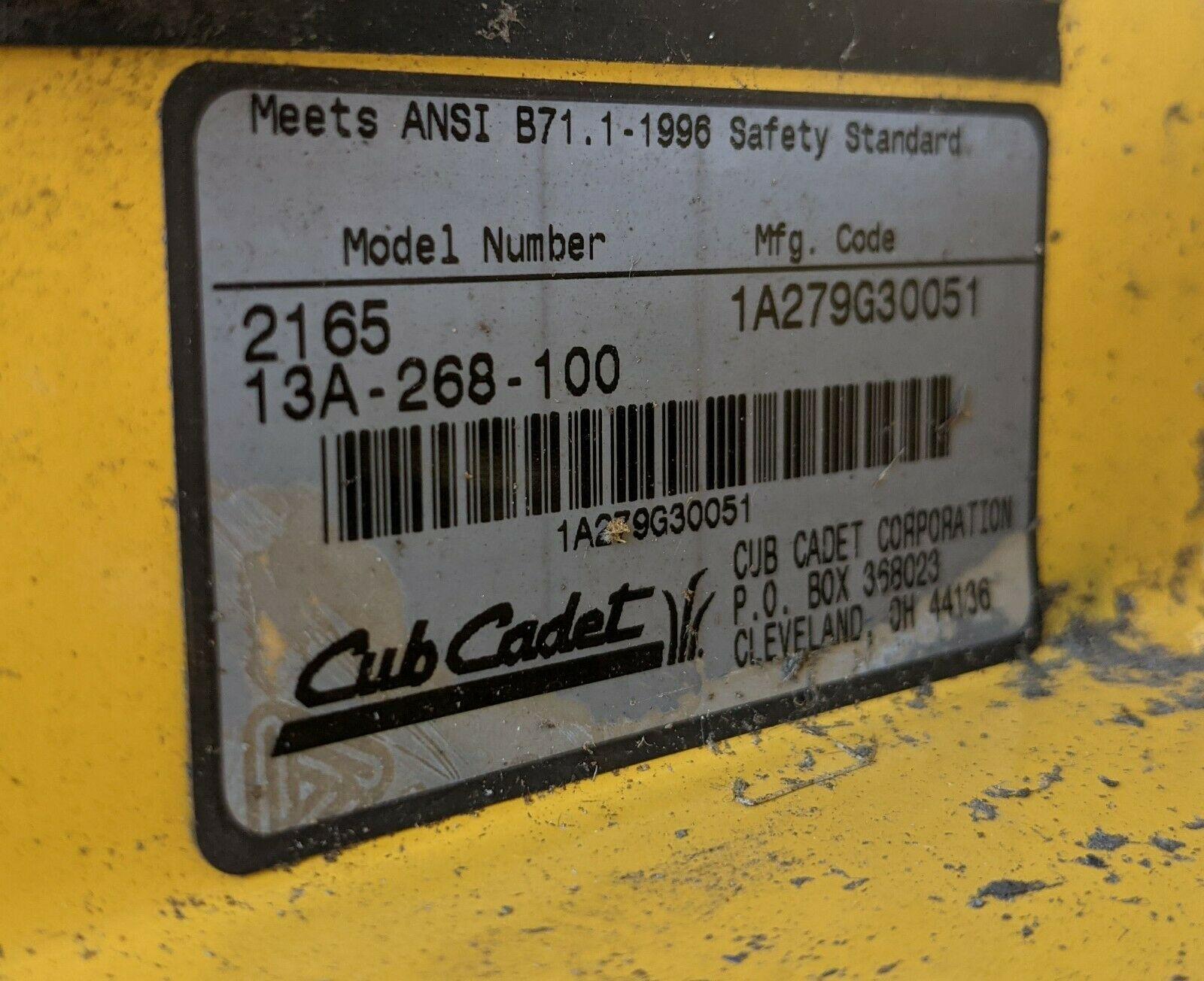 HDS 2165 Parts Mower w/46" Mower Deck 13A-268-100 Athens, Ohio 45701