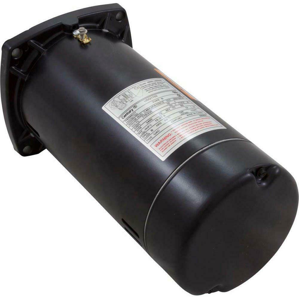 century a.o. smith usq1102 square flange 1 hp up-rated 48y pool filter motor