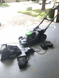 EGO Lawn Mower w/Lg Battery, Charger And Bag