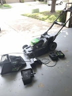 EGO Lawn Mower w/Lg Battery, Charger And Bag