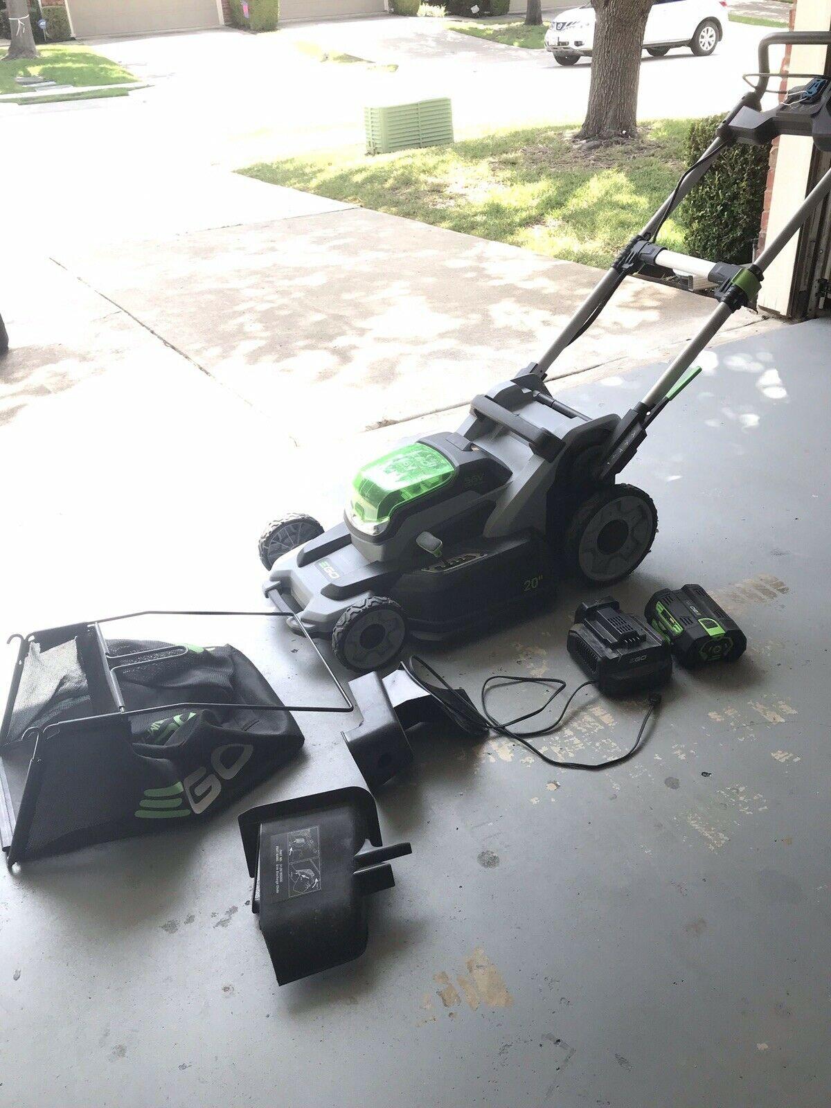 EGO Lawn Mower w/Lg Battery, Charger And Bag