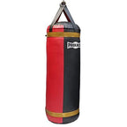 PROLAST Luxury Heavy Bag for Punching and Kicking, 4ft XL 135 LB Punching Bag- Great for Boxing, MMA and Muay Thai. (Red and Black)