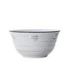 Trellis Coastal White Set of 4 Soup Cereal Bowls