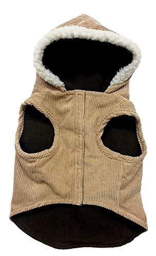 Outdoor Dog Toggle Corduroy Dog Coat - Camel (5 Pack)