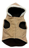 Outdoor Dog Toggle Corduroy Dog Coat - Camel (5 Pack)