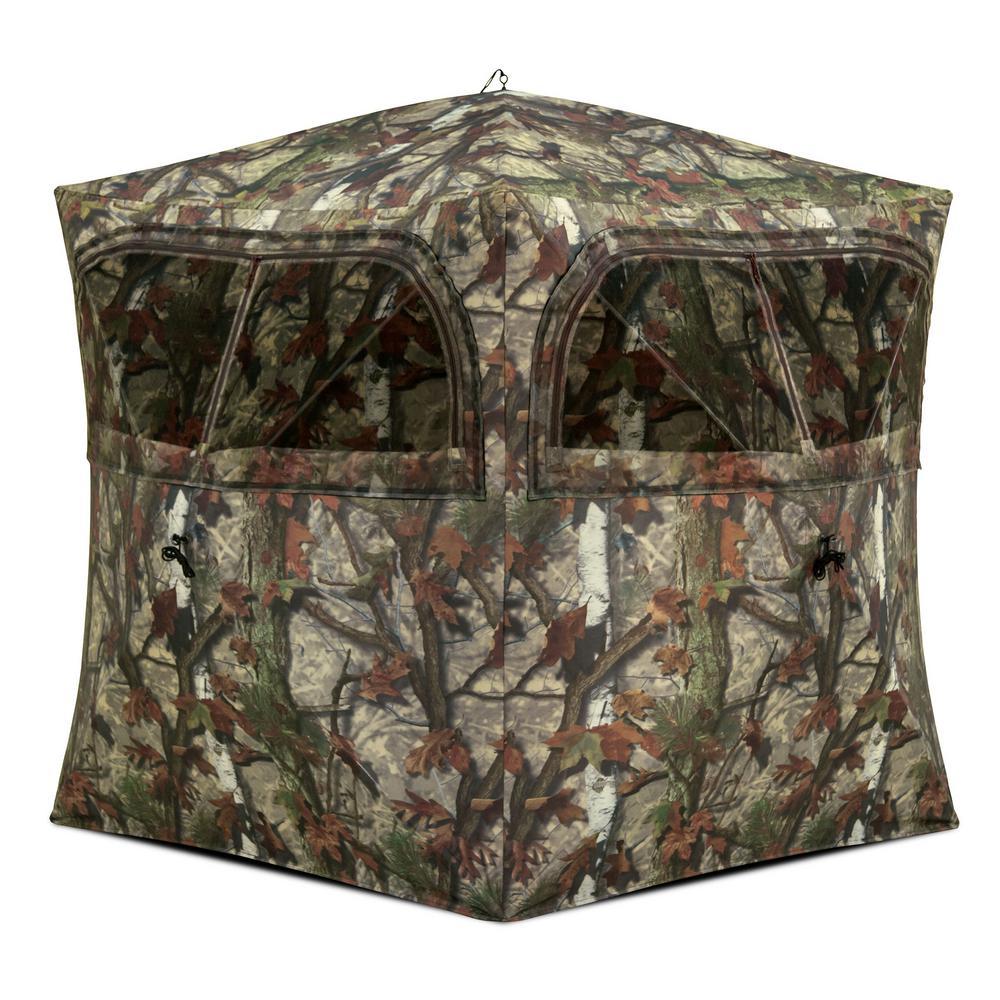 Grounder 250 Camo Lightweight Pop Up Ground Hunting Blind (2-Pack)