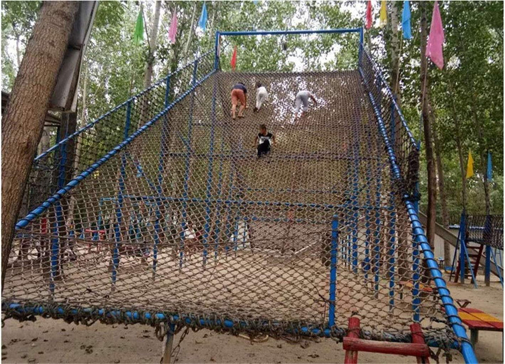 Kindergarten Outdoor Protection Net, Multi-Function Outdoor Safety Netting Stair Balcony Anti-Fall Nets，Child Protection Climbing Net Amusement Park Rope Net(12mm/12cm)
