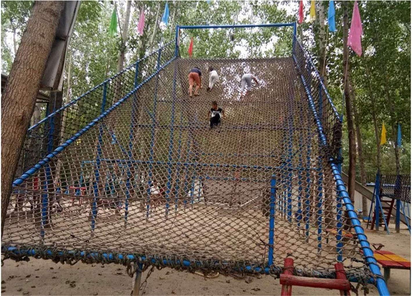 Kindergarten Outdoor Protection Net, Multi-Function Outdoor Safety Netting Stair Balcony Anti-Fall Nets，Child Protection Climbing Net Amusement Park Rope Net(12mm/12cm)
