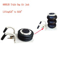 6600lbs Triple Bag Air Jack 3Ton Lift Jack Black Airbag Heavy Duty WorForce