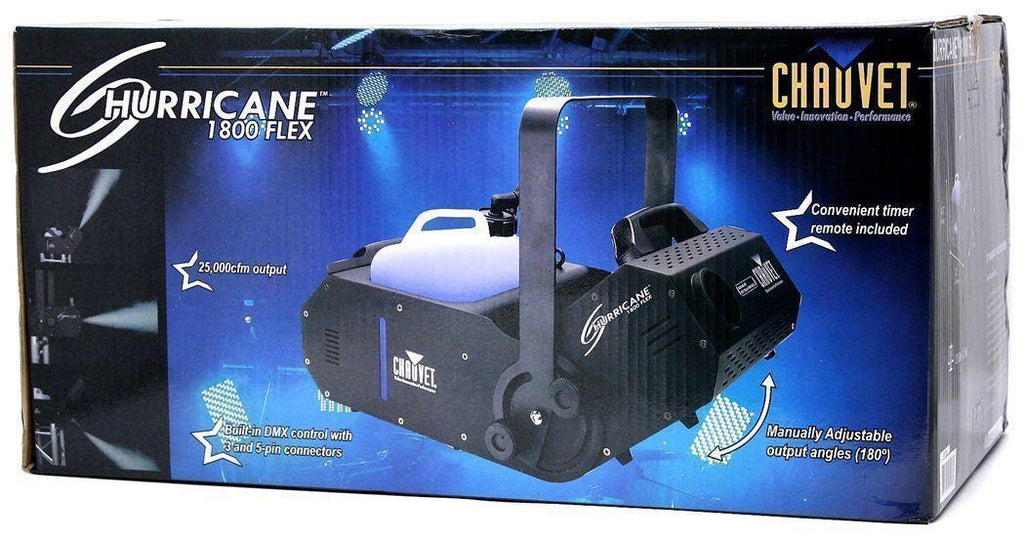 Chauvet HURRICANE H-1800 FLEX Fog / Smoke Machine With Remote