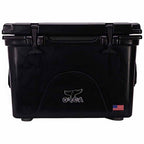 58 qt. 72-Can Roto Molded Insulated Outdoor Ice Cooler, Black