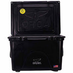 58 qt. 72-Can Roto Molded Insulated Outdoor Ice Cooler, Black