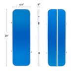 Preenex 20ft Air Gymnastics and Yoga Mat for Home Gym and Outdoors With Pump (Four pump nozzles)