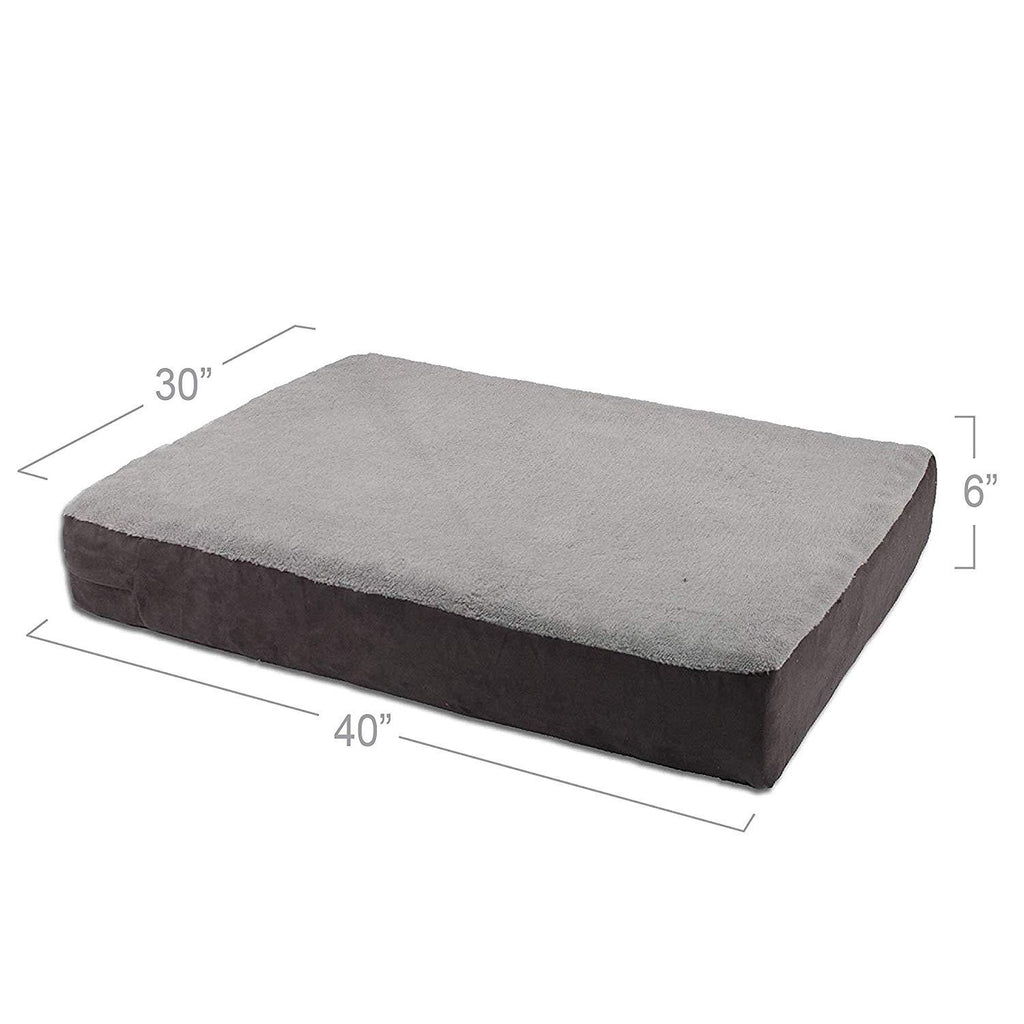 Dallas Manufacturing Co. 30" x 40" Ultra Premium Orthopedic Pet Bed, Gray Color