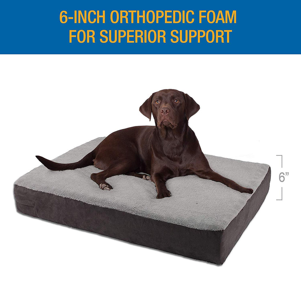 Dallas Manufacturing Co. 30" x 40" Ultra Premium Orthopedic Pet Bed, Gray Color