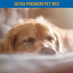 Dallas Manufacturing Co. 30" x 40" Ultra Premium Orthopedic Pet Bed, Gray Color