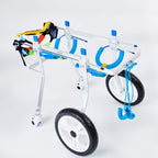 Tongping Adjustable Dog Pet Wheelchair, Front/Hind Legs Rehabilitation, 4 Wheels Dog Cart Wheels