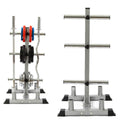 2inch Weight Plate Rack Tree &amp; 4 Barbell Bar Holders Olympic Weight Organizer StoraStand, Holds Up to 440 lbs
