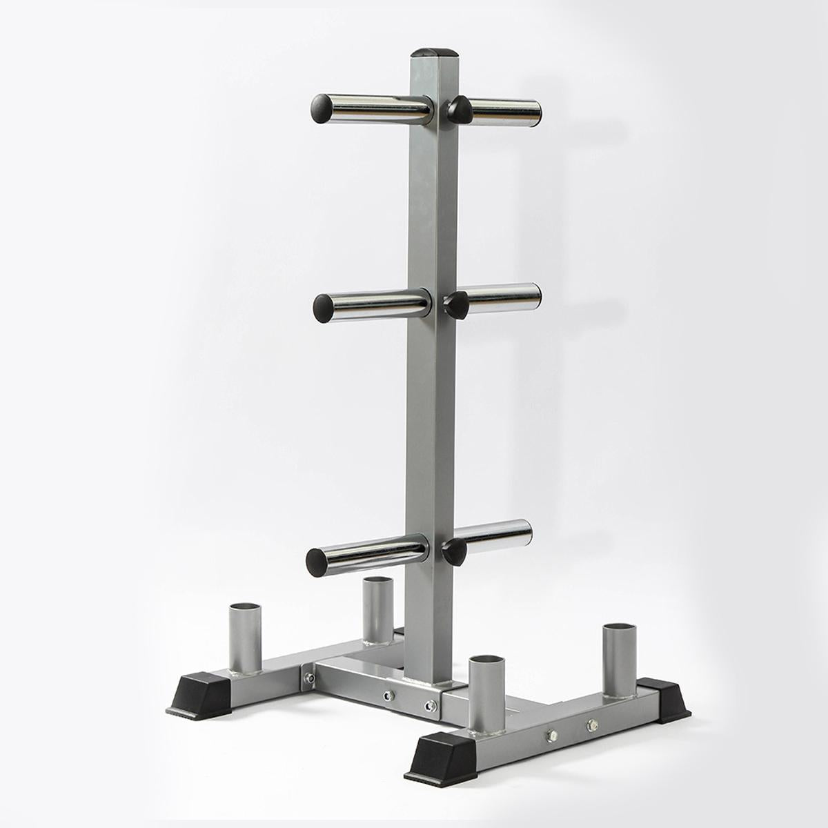 2inch Weight Plate Rack Tree &amp; 4 Barbell Bar Holders Olympic Weight Organizer StoraStand, Holds Up to 440 lbs