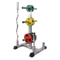 Olympic Weight Rack with Bar Holder for 2 Inch Barbell/Bumper Plates Heavy Duty Stand Black w/ 4 Bar Holder, Holds Up to 440 lbs
