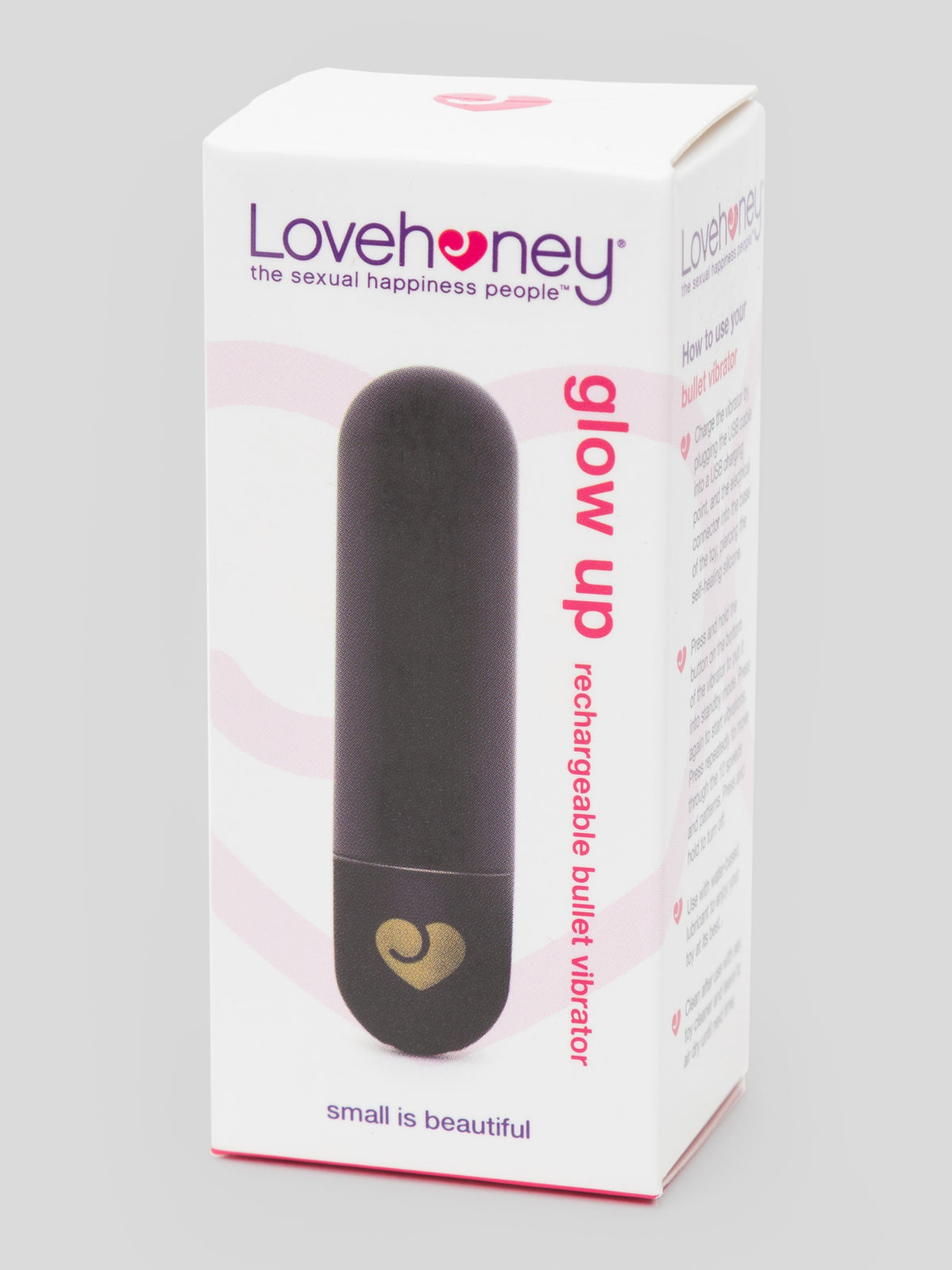 Lovehoney Glow Up Rechargeable Bullet Vibrator, Black | Black