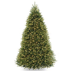 9 ft. Dunhill Fir Hinged Tree with Clear Lights