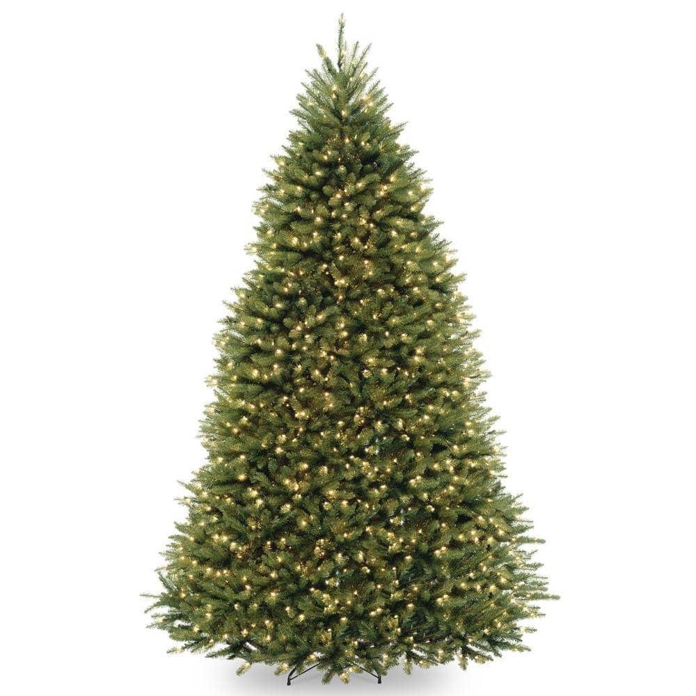 9 ft. Dunhill Fir Hinged Tree with Clear Lights