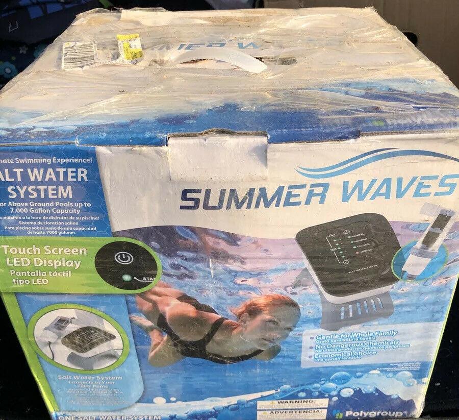 new summer waves p5e000400 salt water system for above ground pools 7,000 gallon