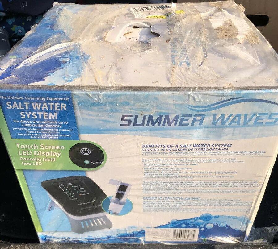 new summer waves p5e000400 salt water system for above ground pools 7,000 gallon