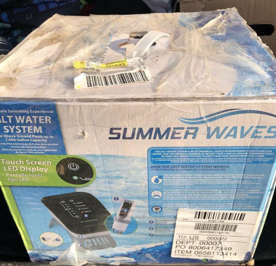 new summer waves p5e000400 salt water system for above ground pools 7,000 gallon