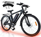 ZNH Electric Bike UL Certified 26'' Bicycle for Adults 350W Electric Commuter Bike/Mountain Bike, Adult Ebike with Removable 36V/10AH Battery, Electric Bike with Disc Brake/ 21-Speed Gears