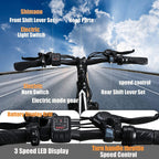 ZNH Electric Bike UL Certified 26'' Bicycle for Adults 350W Electric Commuter Bike/Mountain Bike, Adult Ebike with Removable 36V/10AH Battery, Electric Bike with Disc Brake/ 21-Speed Gears