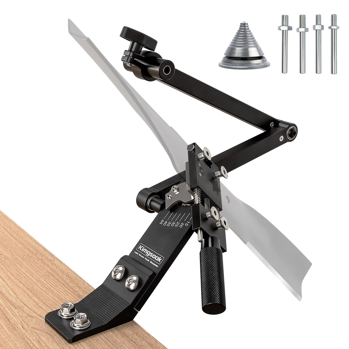 Lawn Mower Blade Sharpener, Lawnmower Blade Sharpening Tool with Blade r, Blade Sharpner Kit