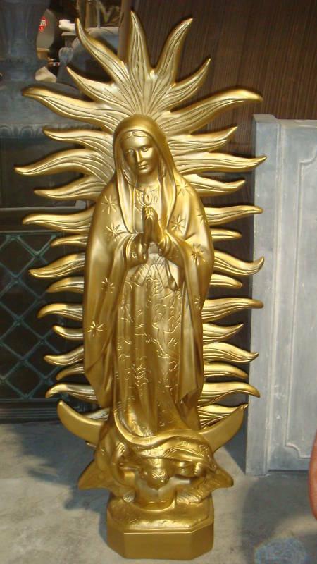 61" OUR LADY OF GUADALUPE outdoor fiberglass statue