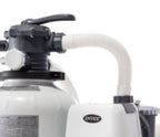 intex 2800 gph above ground pool sand filter pump w/ deluxe pool maintenance kit