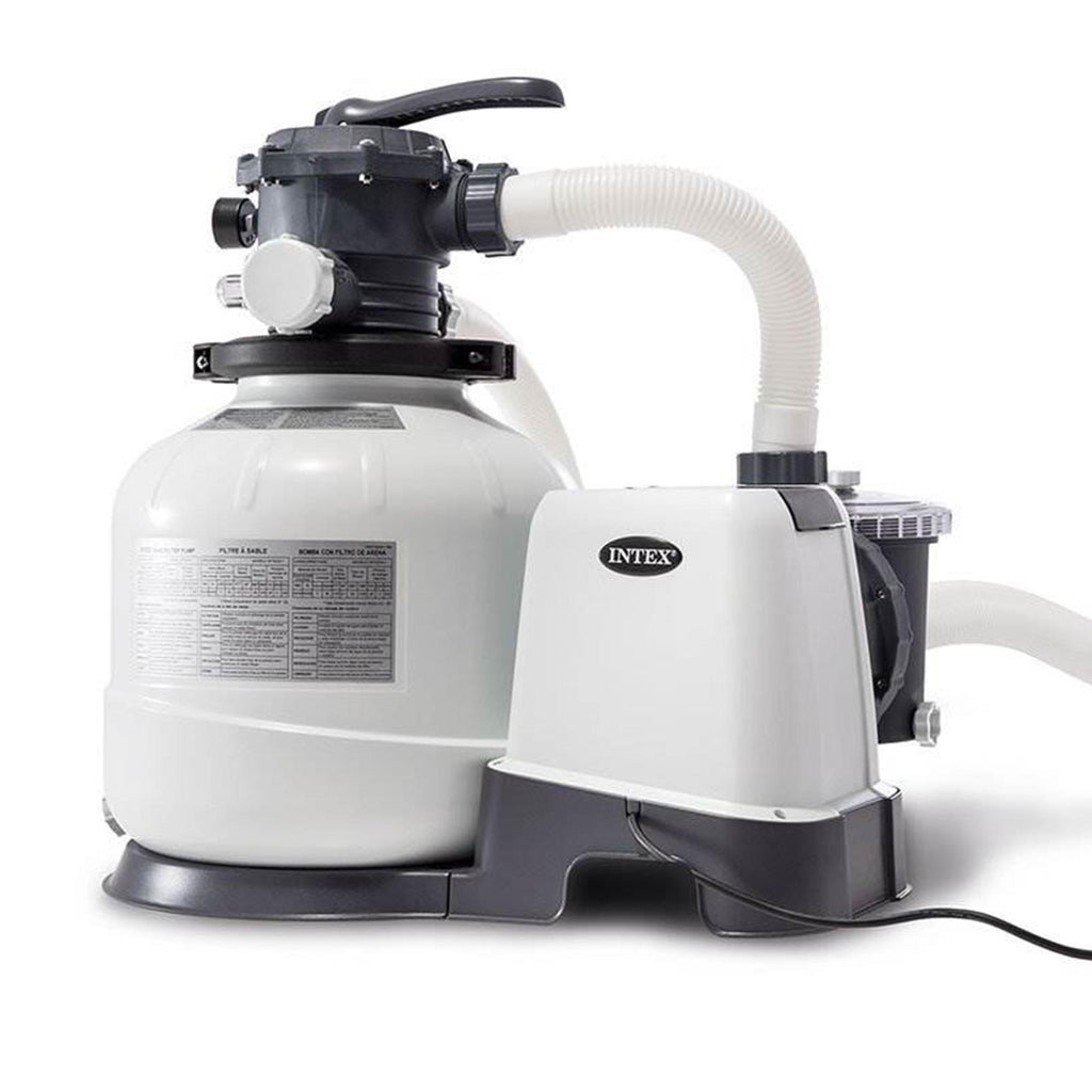 intex 2800 gph above ground pool sand filter pump w/ deluxe pool maintenance kit