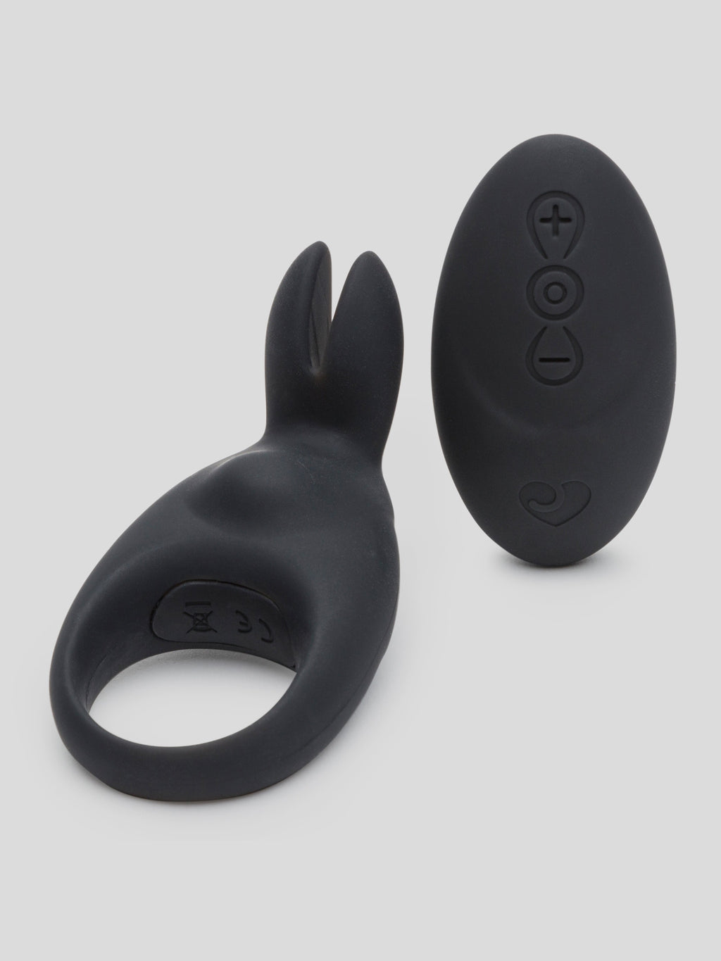 Desire Luxury Rechargeable Remote Control Rabbit Cock Ring, Black
