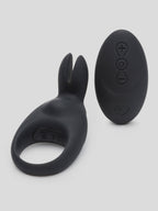 Desire Luxury Rechargeable Remote Control Rabbit Cock Ring, Black