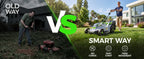 40V Cordless Lawn Mower, 17 Inch Electric Battery Powered Lawn Mower with 2x4.0Ah Batteries, 6 Height Adjustment, 50L Grass Bag, 1200W Brushless Motor, 40min Runtime for 500㎡ Yard