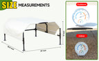 Robot Mower Garage, Rainproof UV-Proof Shelter for All Mowers | Thickened 600D Oxford fabric | Rust-proof steel frame | 35.5×29×17in | Fits Lymow, Segway, , , &amp; more