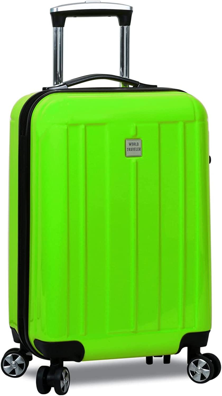 Contour 3-Piece Hardside Spinner Luggage Set with TSA Lock, Apple Green, One Size