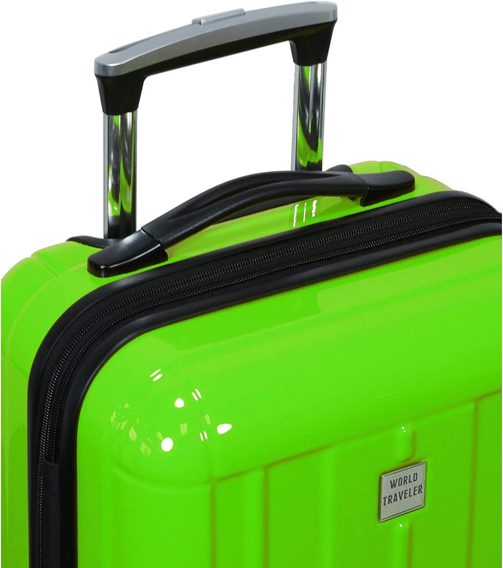 Contour 3-Piece Hardside Spinner Luggage Set with TSA Lock, Apple Green, One Size