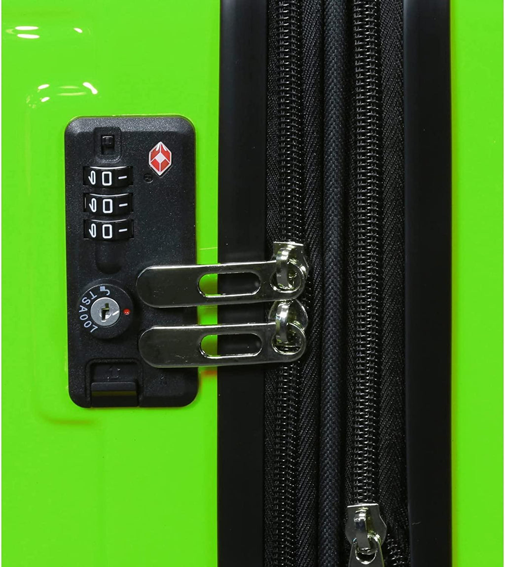 Contour 3-Piece Hardside Spinner Luggage Set with TSA Lock, Apple Green, One Size