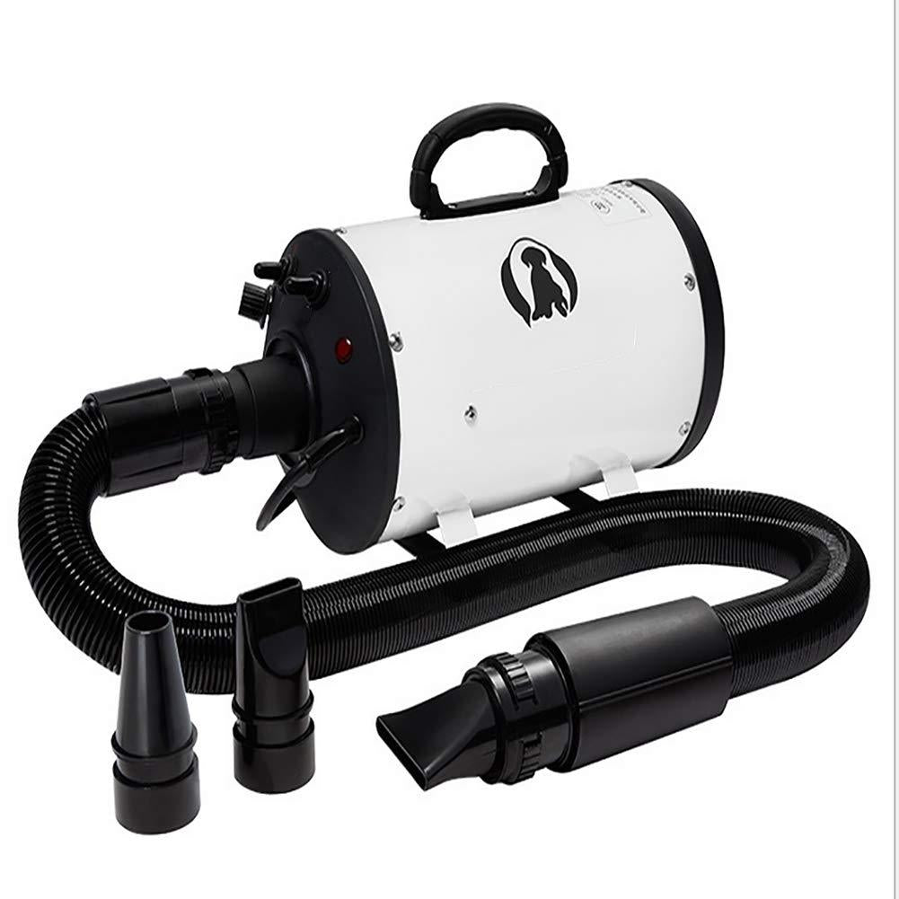 Pet Grooming Blower-2200W for LarSmall Dogs Cats Variable Speed&amp;Temperature White