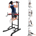 INTEY Power Tower Workout Dip Station Pull Up Bar for Home Gym Strength Training Fitness Equipment 2021 Newer Version