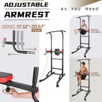 INTEY Power Tower Workout Dip Station Pull Up Bar for Home Gym Strength Training Fitness Equipment 2021 Newer Version