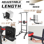 INTEY Power Tower Workout Dip Station Pull Up Bar for Home Gym Strength Training Fitness Equipment 2021 Newer Version