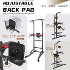 INTEY Power Tower Workout Dip Station Pull Up Bar for Home Gym Strength Training Fitness Equipment 2021 Newer Version