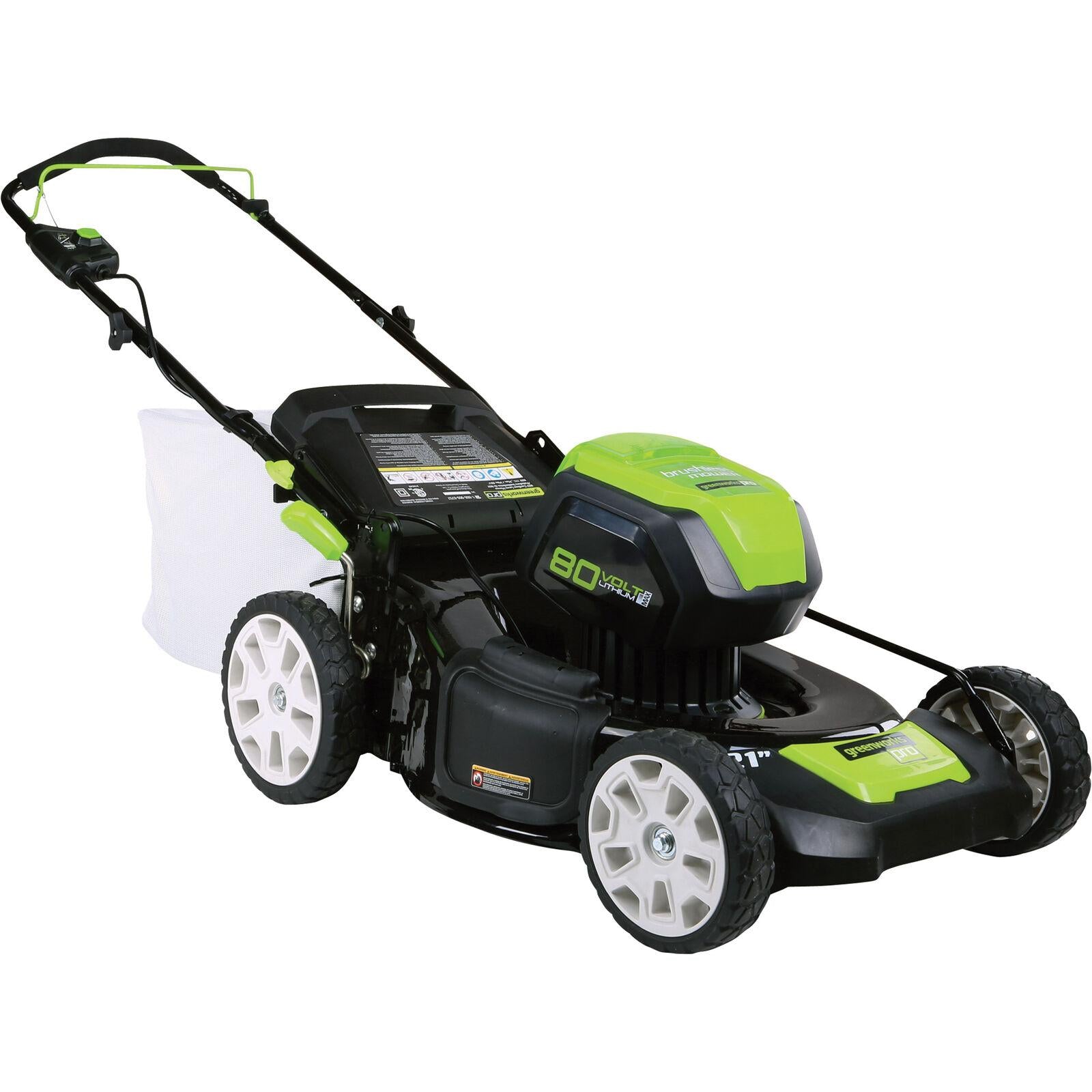Greenworks Pro 80V Brushless Cordless Lawn Mower - 21in. Deck, Model# 2501202