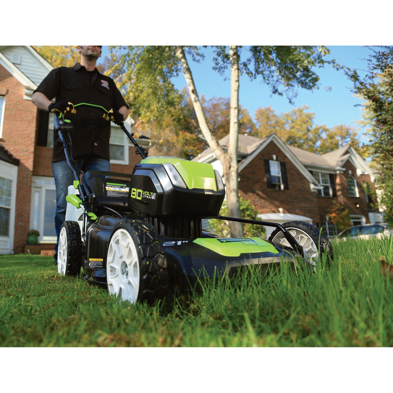Greenworks Pro 80V Brushless Cordless Lawn Mower - 21in. Deck, Model# 2501202